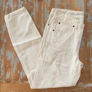 Madewell boyjean in linen-colored cotton size 26